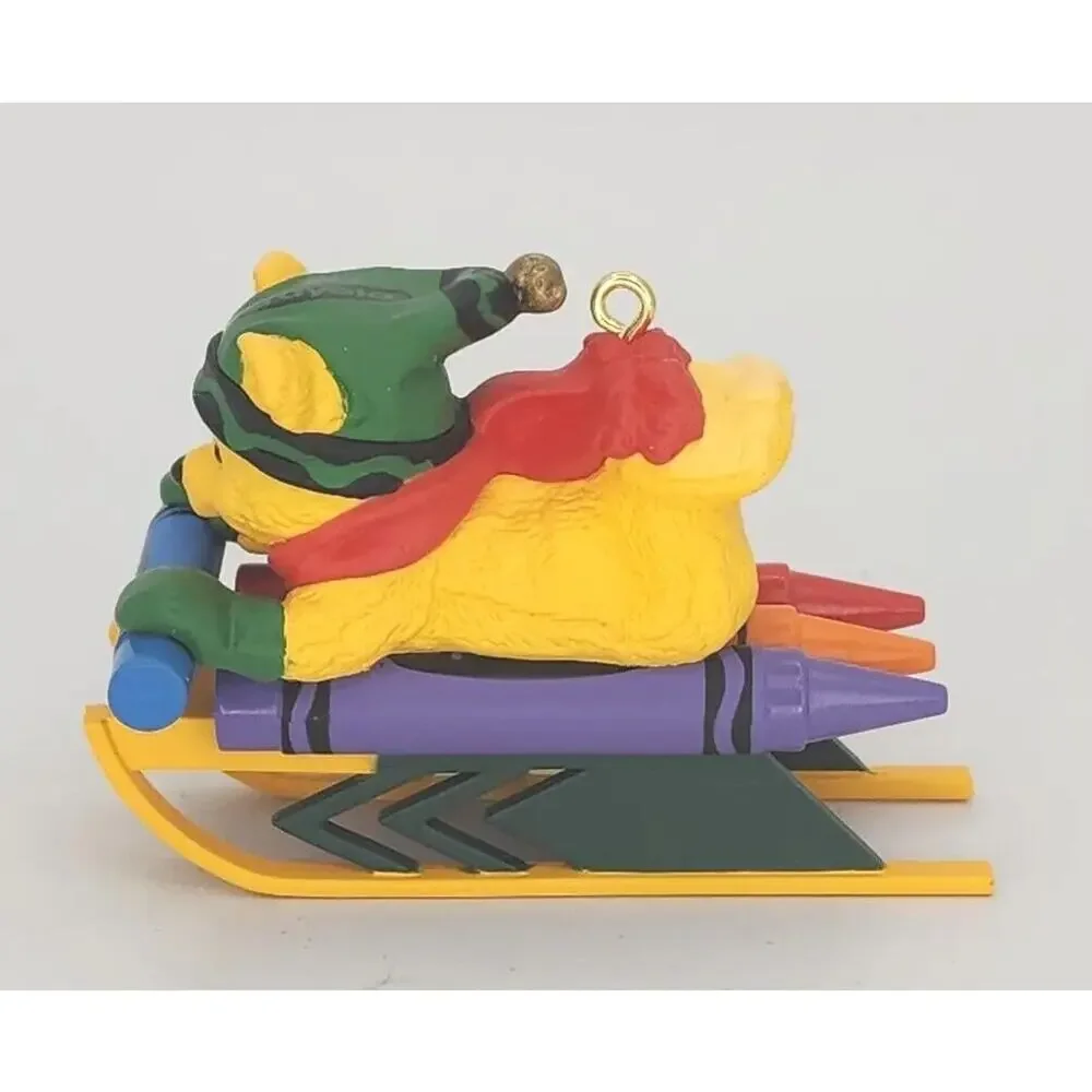 1998 Hallmark‎ Keepsake Bright Sledding Colors Crayola Christmas Ornament U236